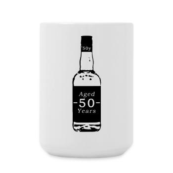 50 Jahre - Whisky - Große Tasse 440 ml - Weiß - Vorne