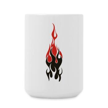 flammen - Large Mug 440 ml - white - Front