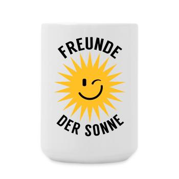 Freunde der Sonne - Große Tasse 440 ml - Weiß - Vorne