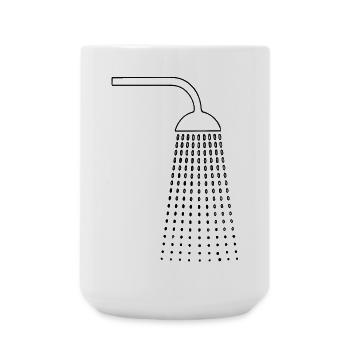 Shower drawings - Large Mug 440 ml - white - Front