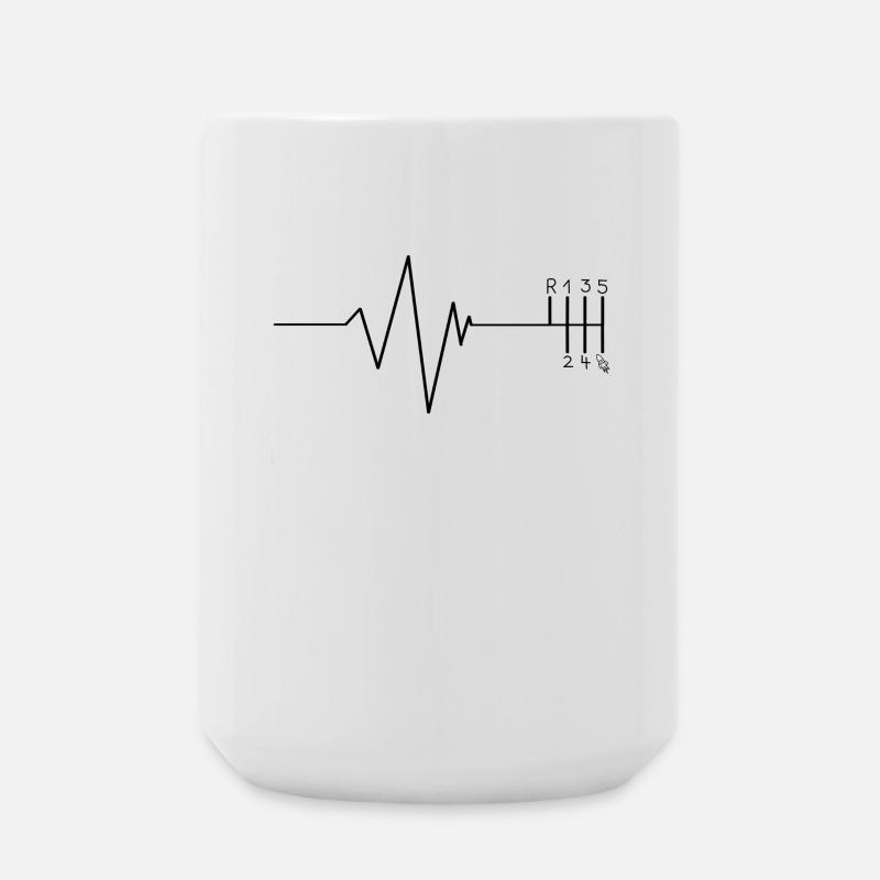 Pulse H circuit - Large Mug 440 ml - white