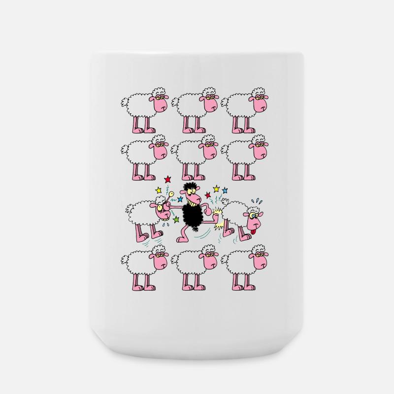 Black sheep - Large Mug 440 ml - white