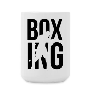 boxing - Large Mug 440 ml - white - Front