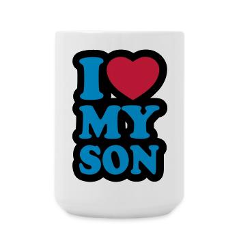 I love my son - Large Mug 440 ml - white - Front