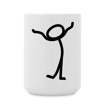 Comic - Große Tasse 440 ml - Weiß - Vorne