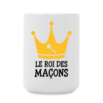 Le Roi des Maçon ! - Grande tasse 440 ml - blanc - Devant