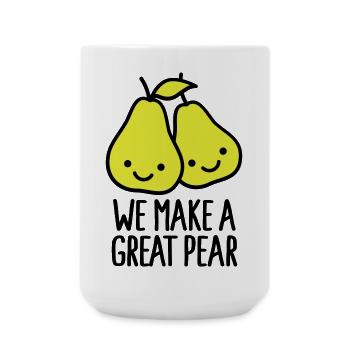 We make a great pear - Large Mug 440 ml - white - Front