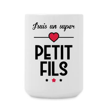 Fils / Fille / Petit-Fils / Petite-Fille - Grande tasse 440 ml - blanc - Devant