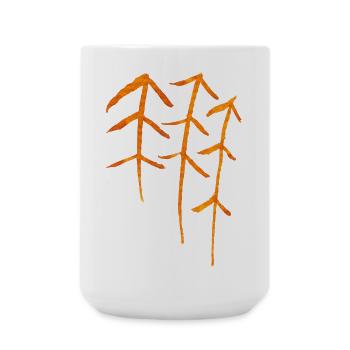 Fir Runes / Forest Symbol - Large Mug 440 ml - white - Front