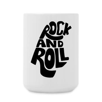 Rock and Roll, Musik, Musiker Gitarre Gitarrist * - Große Tasse 440 ml - Weiß - Vorne