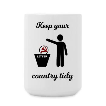 Socialism and Capitalism Funny - Large Mug 440 ml - white - Front