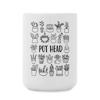 Pflanzen Garten Gärtner - Große Tasse 440 ml - Weiß - Vorne