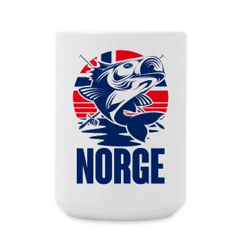 Norway Fishing Angler Fishing Fishing Tour - Large Mug 440 ml - white - Front
