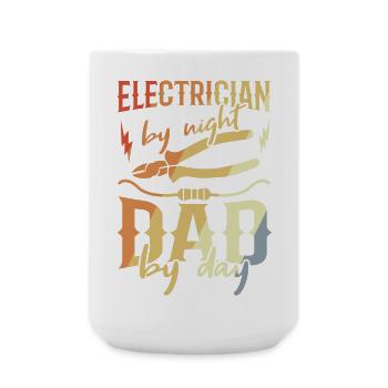 Elektriker Papa - Große Tasse 440 ml - Weiß - Vorne