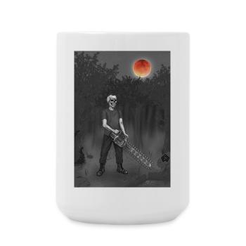 Forest worker, forester, forester, full moon - Large Mug 440 ml - white - Front