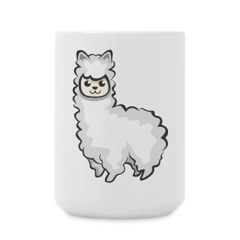 Alpaca Symbol Animal Sheep Illustration icon Graphic - Large Mug 440 ml - white - Front