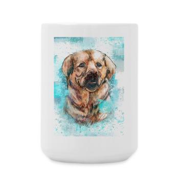 Labrador - Große Tasse 440 ml - Weiß - Vorne