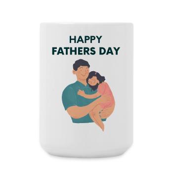 Geschenk Vatertag - Papa ist der Beste / Männertag - Große Tasse 440 ml - Weiß - Vorne