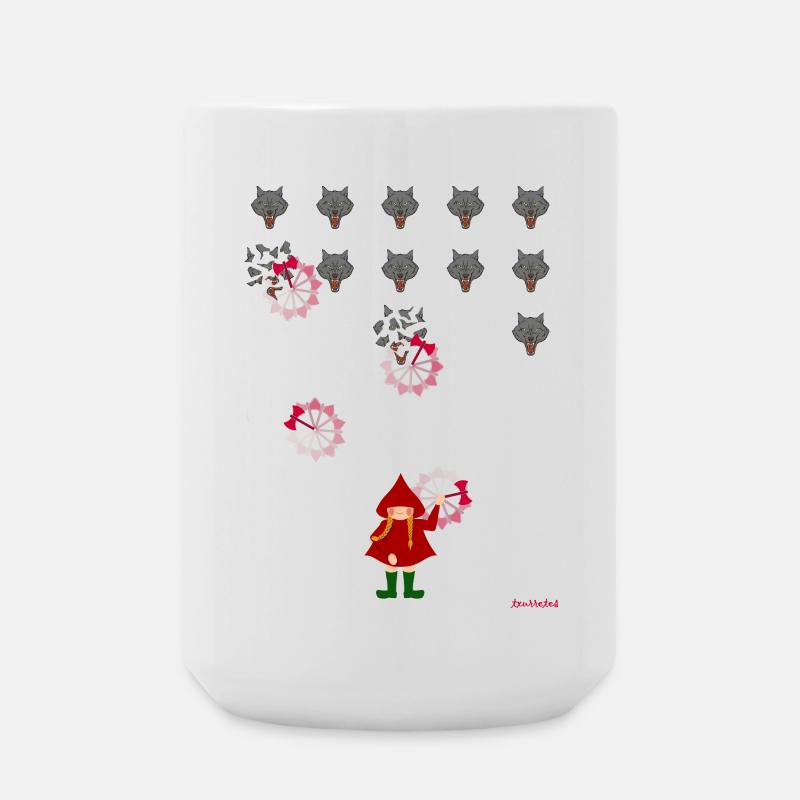 Rotkäppchen spielen - Große Tasse 440 ml - Weiß