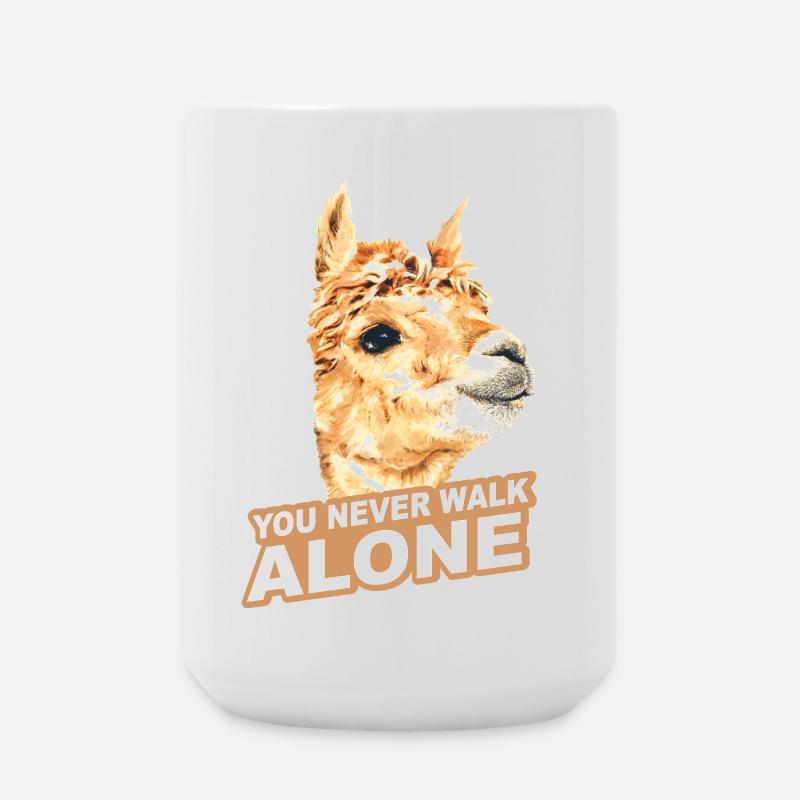 Alpaka - Große Tasse 440 ml - Weiß