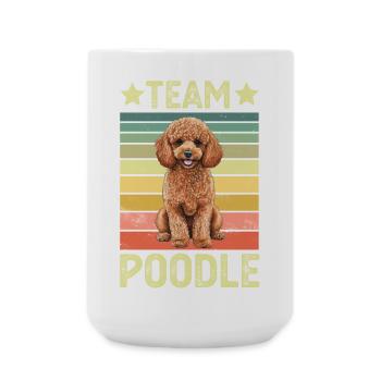 Dog Poodle - Large Mug 440 ml - white - Front
