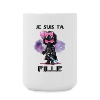 Je suis ta Fille - Grande tasse 440 ml - blanc - Devant