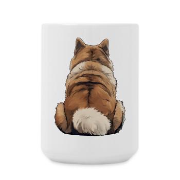 Akita - Grande tasse 440 ml - blanc - Devant