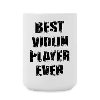 Bester Violinist - Große Tasse 440 ml - Weiß - Vorne