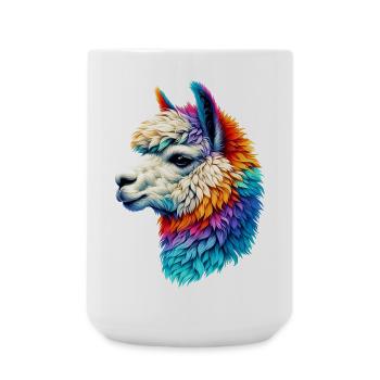 Alpaga - Grande tasse 440 ml - blanc - Devant