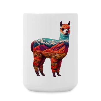 Alpaga - Grande tasse 440 ml - blanc - Devant