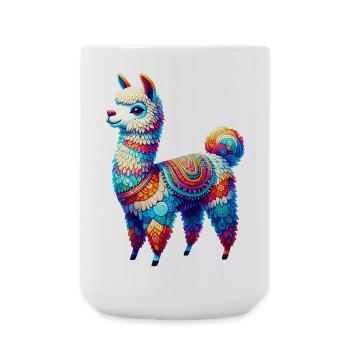 Alpaca - Large Mug 440 ml - white - Front