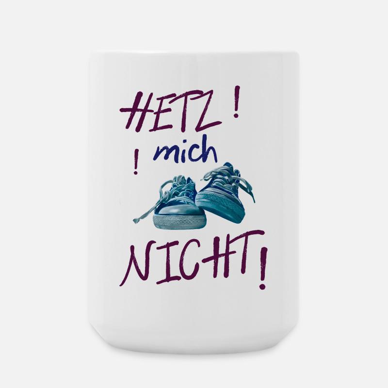 Don't rush colorful sneaker statement - Large Mug 440 ml - white
