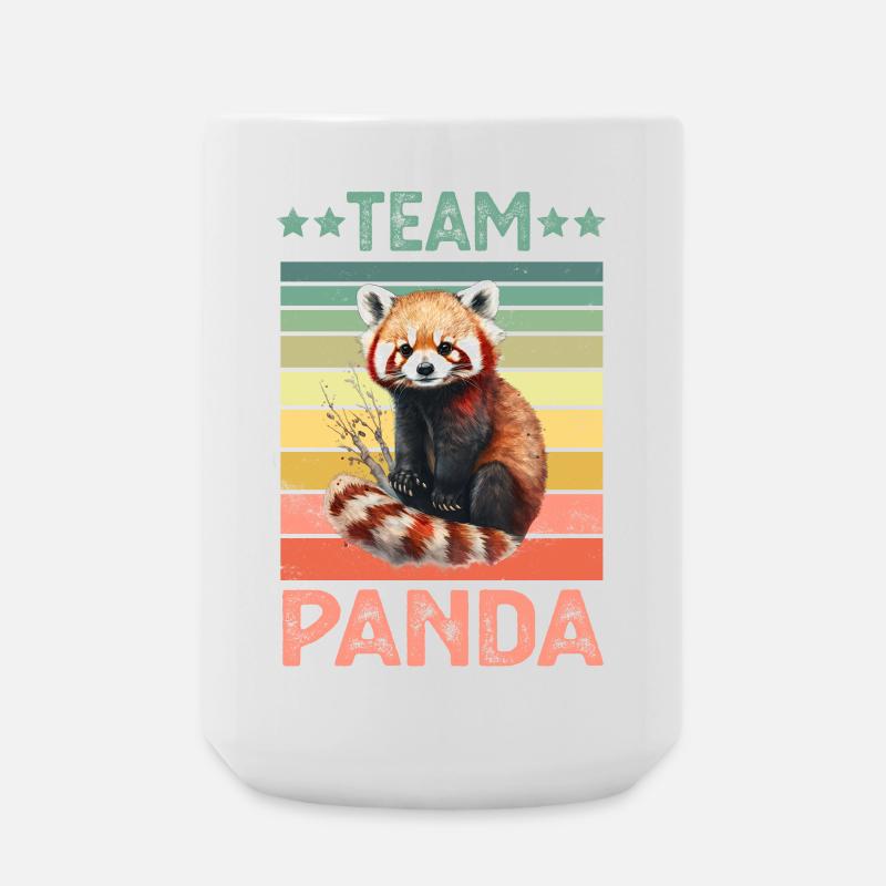 Red panda - Large Mug 440 ml - white