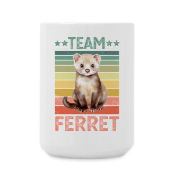 Ferret - Large Mug 440 ml - white - Front