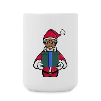 Ein Geschenk vom Weihnachtsmann - Große Tasse 440 ml - Weiß - Vorne