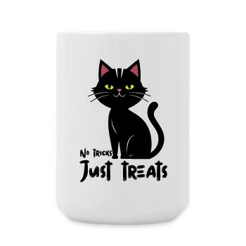 Glowing Cat Silhouette Illustration - Large Mug 440 ml - white - Front