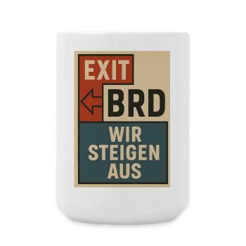 Affiche de protestation vintage Bloc Typographie - Grande tasse 440 ml - blanc - Devant