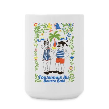 Toulonnais mit gesalzener Butter - Große Tasse 440 ml - Weiß - Vorne