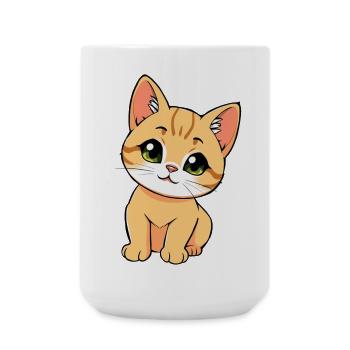 Chat mignon - Grande tasse 440 ml - blanc - Devant