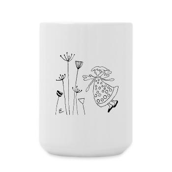 Engel lustig - Große Tasse 440 ml - Weiß - Vorne
