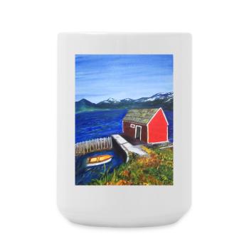 EG Reisen I Urlaub I Norwegen I Berge I Geschenk - Große Tasse 440 ml - Weiß - Vorne
