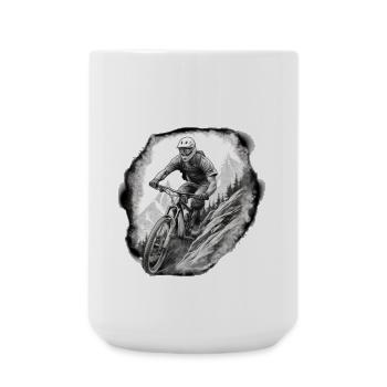 Descente blanche - Grande tasse 440 ml - blanc - Devant