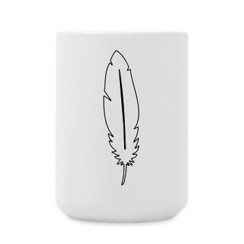 Spring lightness symbol - Large Mug 440 ml - white - Front