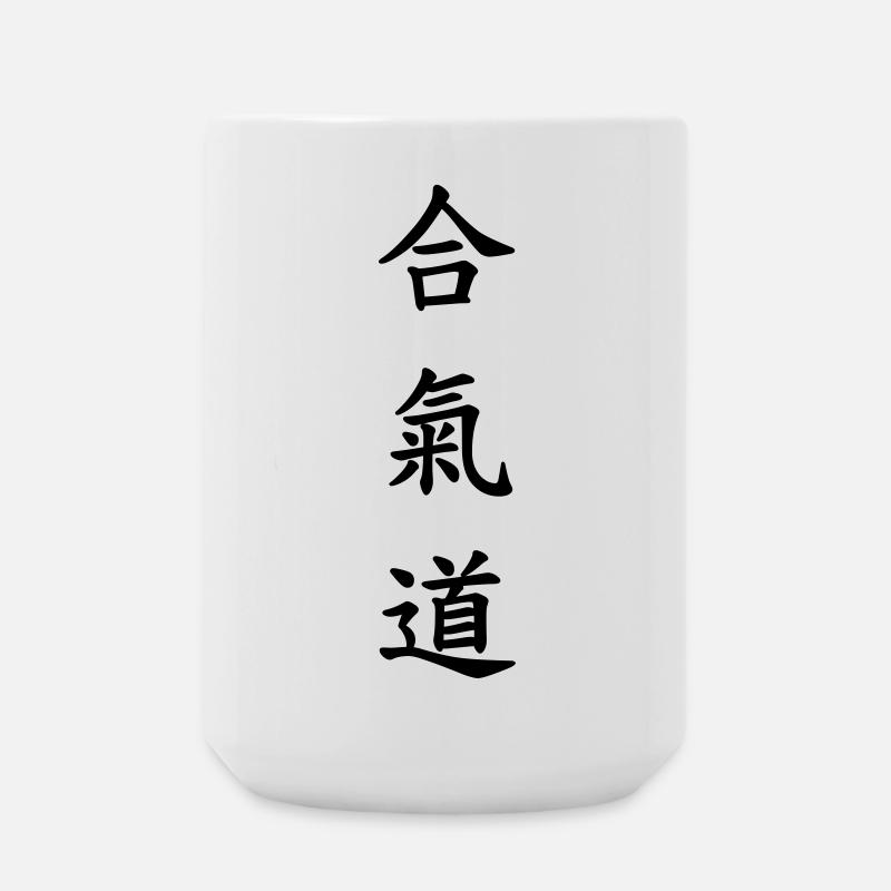 Aikidō / Aikidoka / Sport / Kampfkünste / Kampf - Große Tasse 440 ml - Weiß