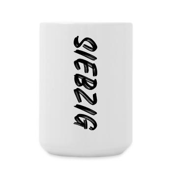70. Geburtstag / Siebzig / 70 - Große Tasse 440 ml - Weiß - Vorne