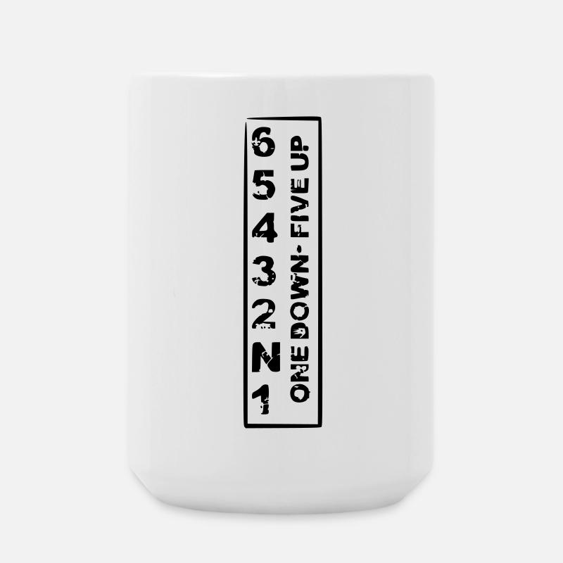 one down five up - Große Tasse 440 ml - Weiß