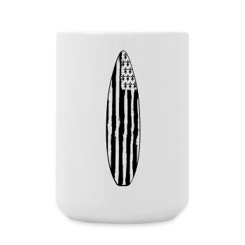 Planche de Surf Gwenn Ha Du - Grande tasse 440 ml - blanc - Devant