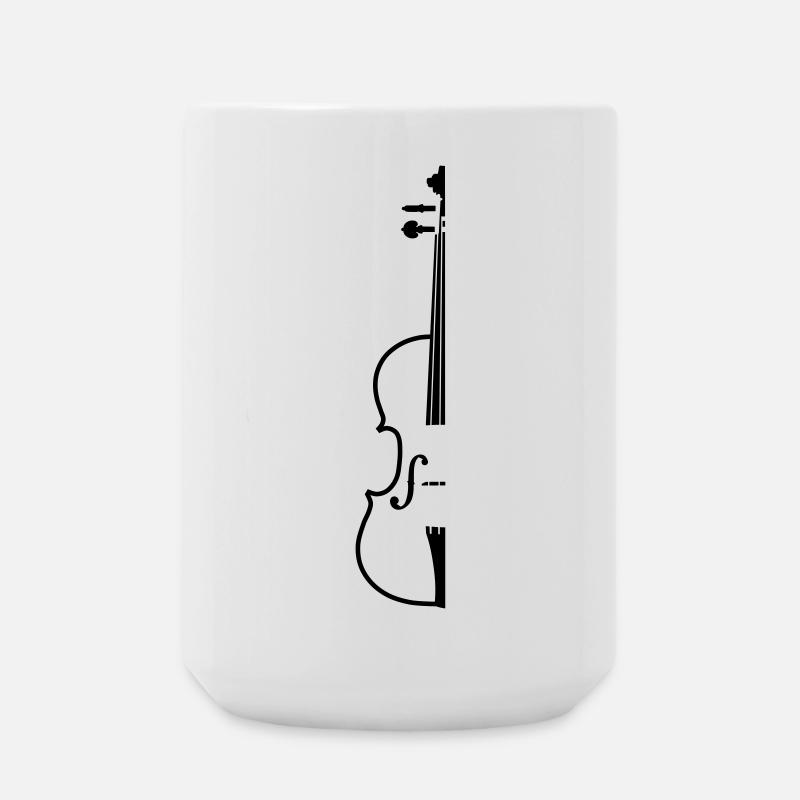 violin - Large Mug 440 ml - white