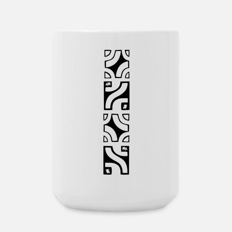 TEMANAVA (Black) - Large Mug 440 ml - white