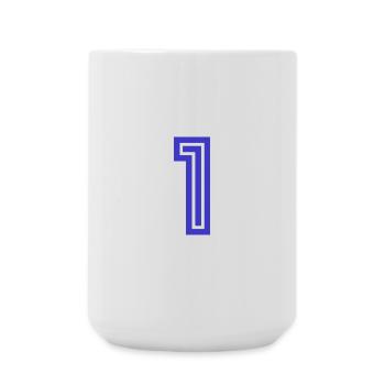 1. 1 Jahr. 1. JAHRESTAG. 1-JÄHRIGES JUBILÄUM - Große Tasse 440 ml - Weiß - Vorne